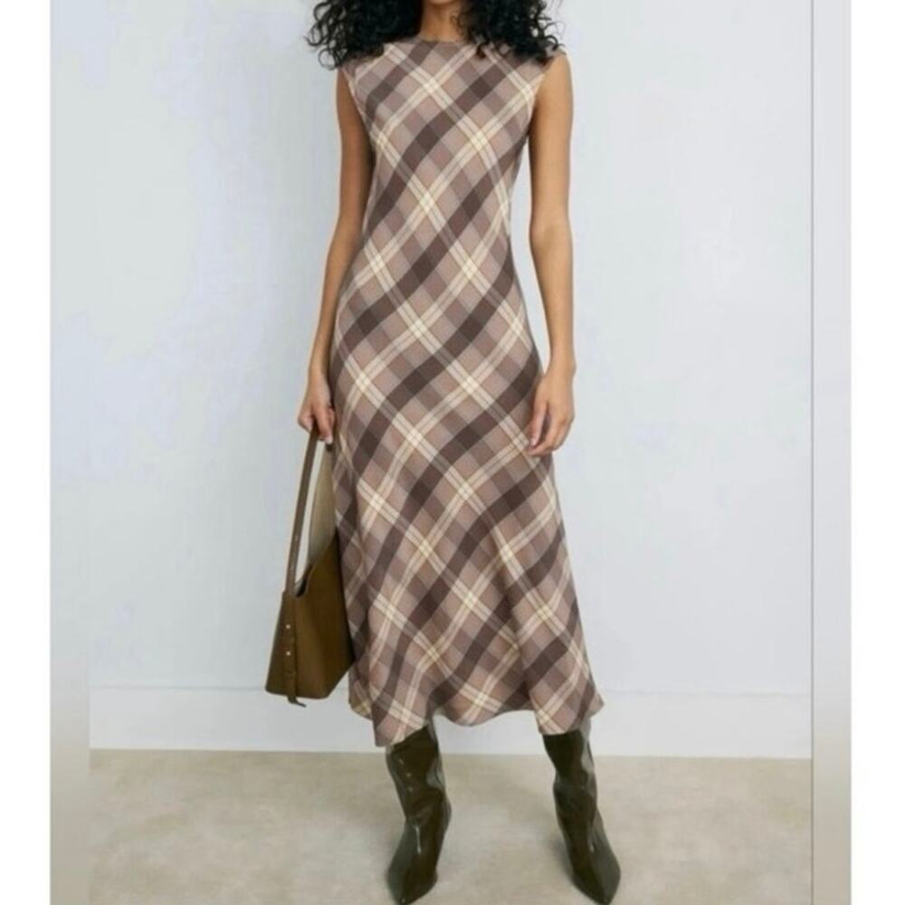 ARGENT SILK MINIMAL BIAS
DRESS Small